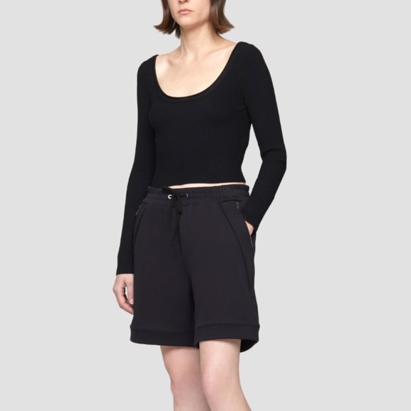 3.1 Phillip Lim French Terry Short Black Sz S - Picture 3 of 10